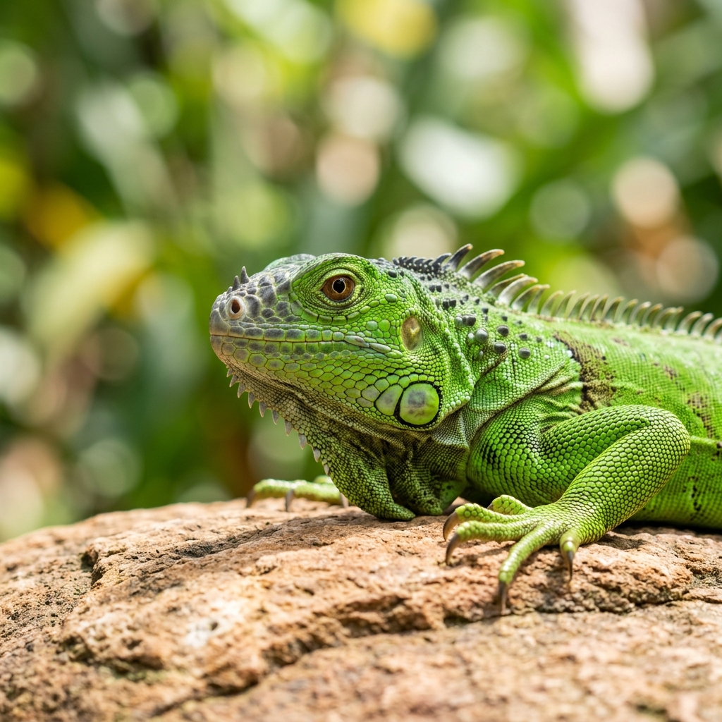 Iguana verde consulta exóticos Barcelona